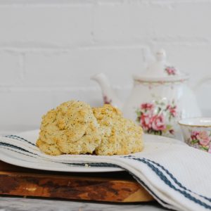 Lemon Poppyseed Tea Biscuits